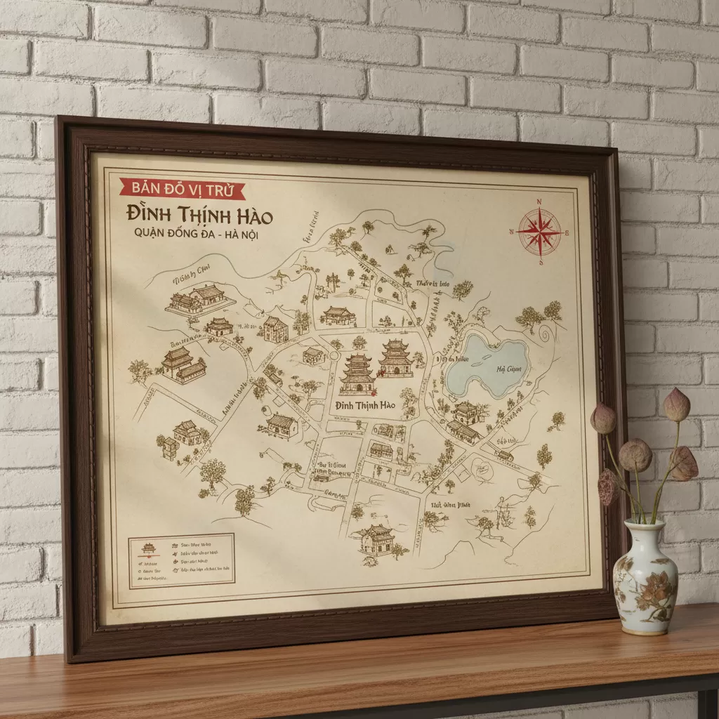 gemini_image_1773171371 Vị trí của Đình Thịnh Hào nằm trong khu dân cư đông đúc nhưng vẫn giữ được sự tĩnh lặng