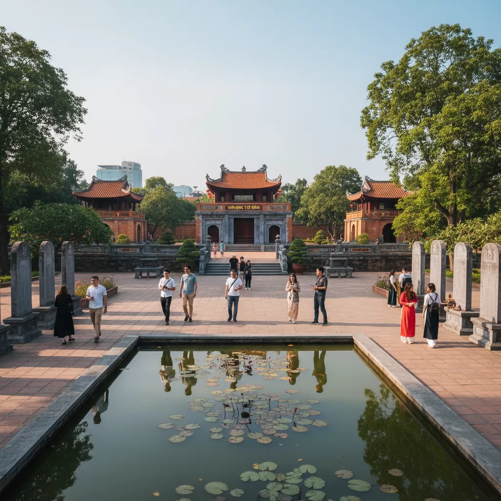 Văn Miếu Quốc Tử Giám  địa điểm tham quan nổi tiếng gần các khách sạn quận Đống Đa