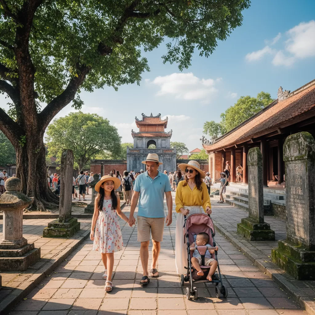 Vị trí thuận lợi giúp gia đình dễ dàng tham quan các địa danh lịch sử nổi tiếng