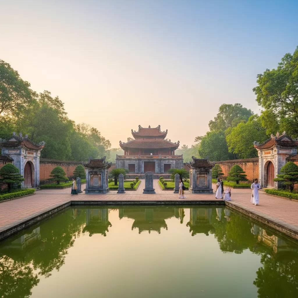 Văn Miếu  Quốc Tử Giám nằm rất gần khu vực ga Hà Nội và quận Đống Đa