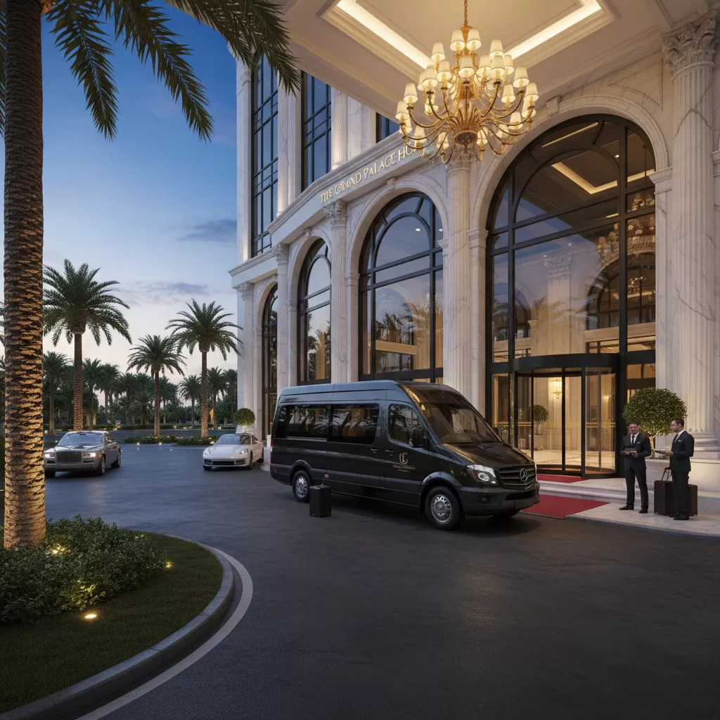 gemini_image_1773200333 Các khách sạn cao cấp tại Đống Đa thường trang bị dòng xe hiện đại để phục vụ khách hàng