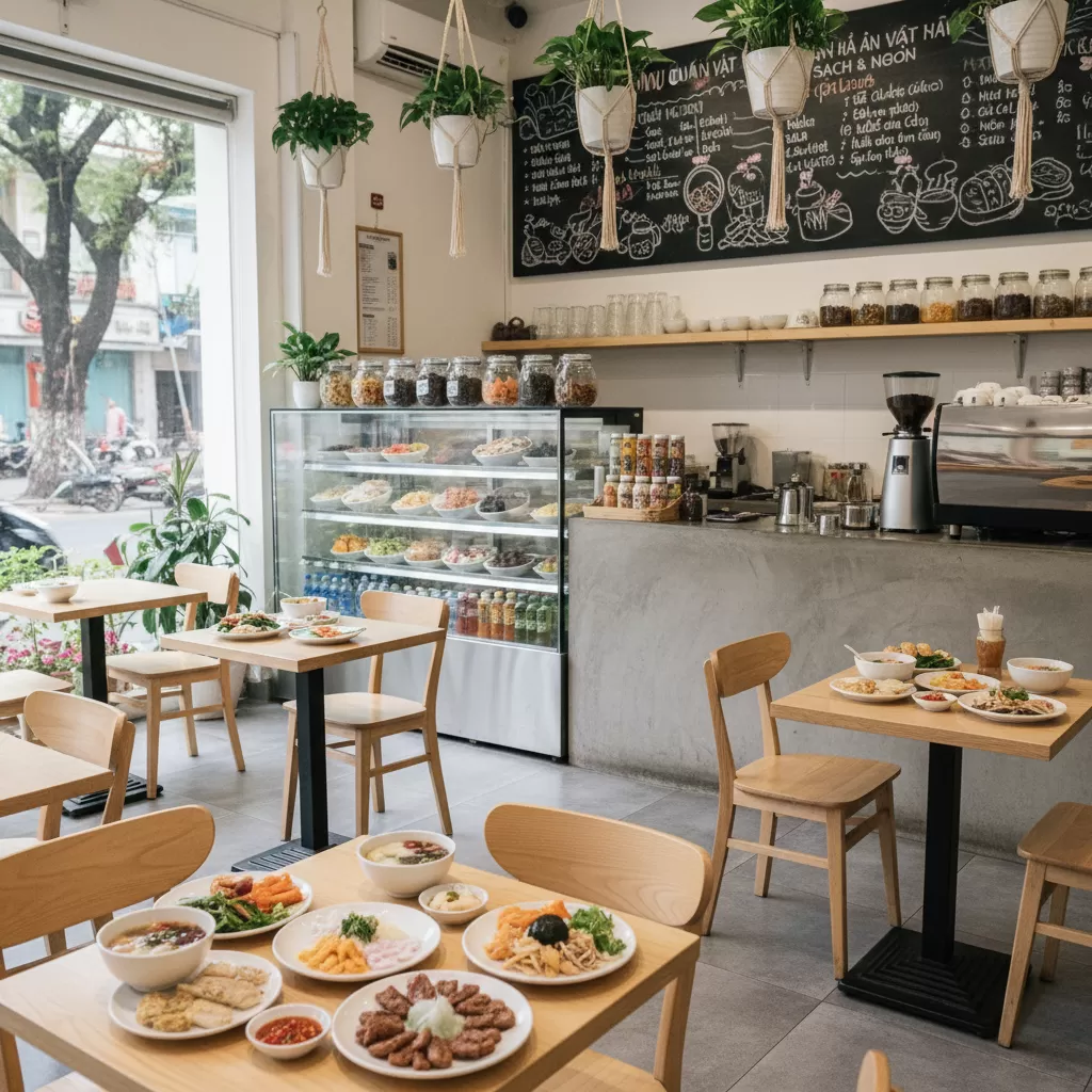 Lựa chọn những quán ăn có không gian sạch sẽ đảm bảo an toàn thực phẩm