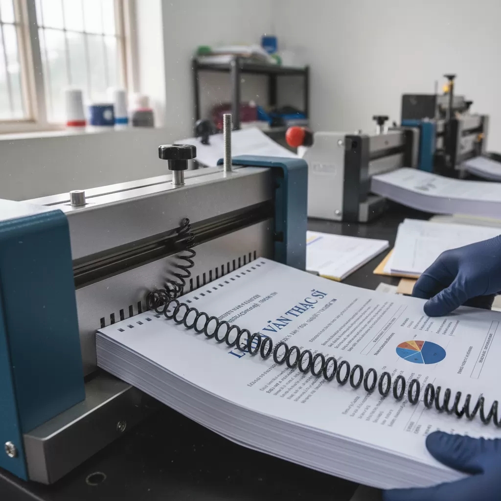 Dịch vụ gia công và đóng gáy tài liệu đa dạng đáp ứng mọi nhu cầu của khách hàng