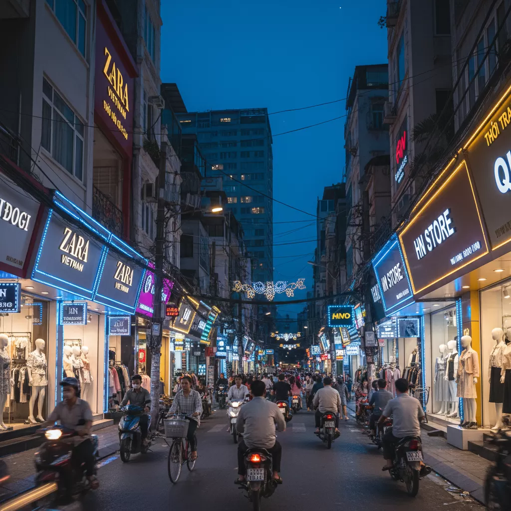 Sự nhộn nhịp của phố Chùa Bộc tạo nên bối cảnh street style năng động cho giới trẻ