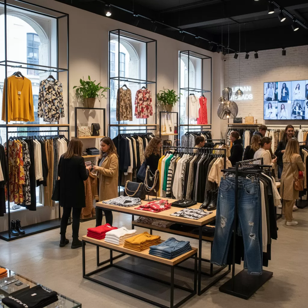 Không gian mua sắm hiện đại và chuyên nghiệp tại các shop Chùa Bộc