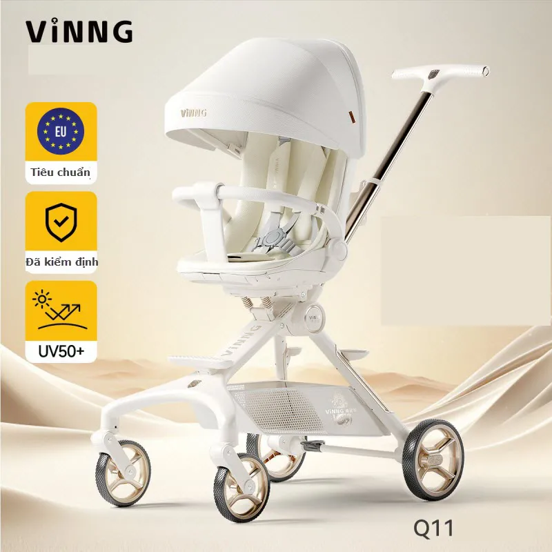 Xe đẩy cho trẻ sơ sinh cần có độ ngả lưng tuyệt đối và hệ thống giảm xóc êm ái