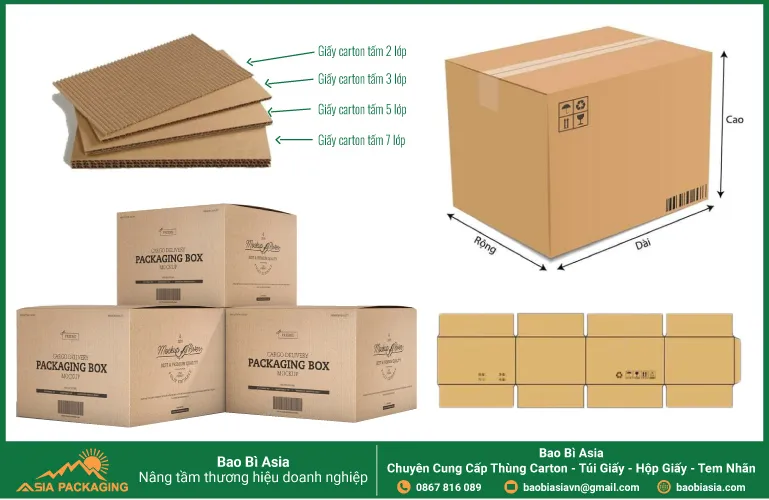 Hộp carton đóng hàng là vật dụng không thể thiếu cho các shop online tại Đống Đa
