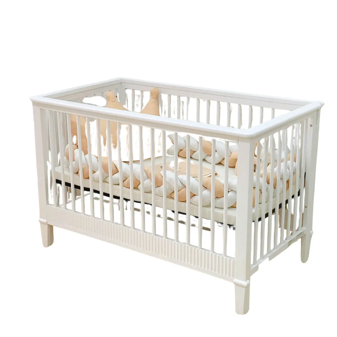 Mẫu giường cũi gỗ đa năng tích hợp nhiều tiện ích vượt trội cho bé