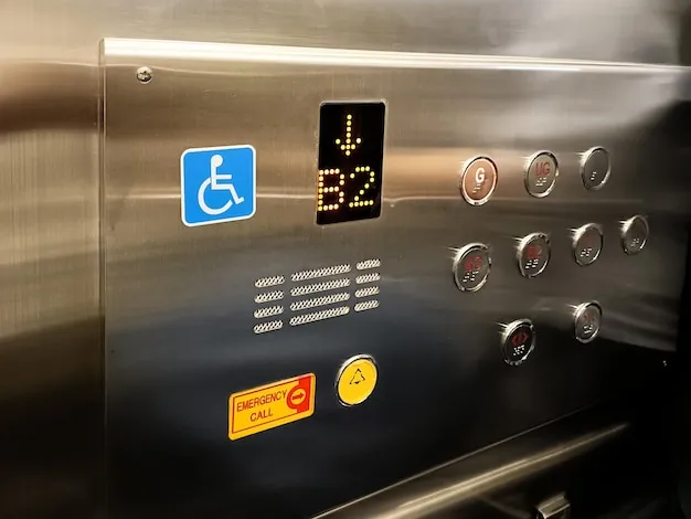 modern-elevator-control-panel-with-disabled-access-emergency-call-button-stainless-steel-interior_765331-5166 Hệ thống thang máy hiện đại và an toàn là ưu tiên hàng đầu khi chọn chung cư mini